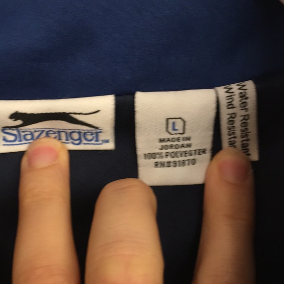🧸EUC Slazenger Quarter Zip Lined Windbreaker - Picture 2 of 7